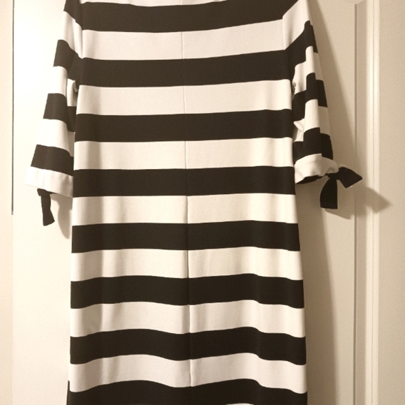 Ralph Lauren Old Money Dress Black White Stripe - Picture 8 of 9